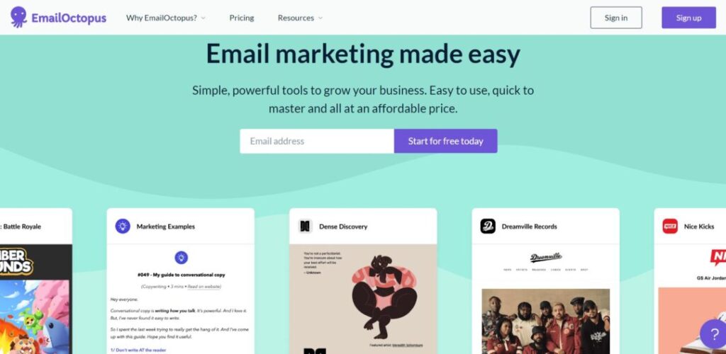 EmailOctopus: A Free and Feature-Packed Email Marketing Software