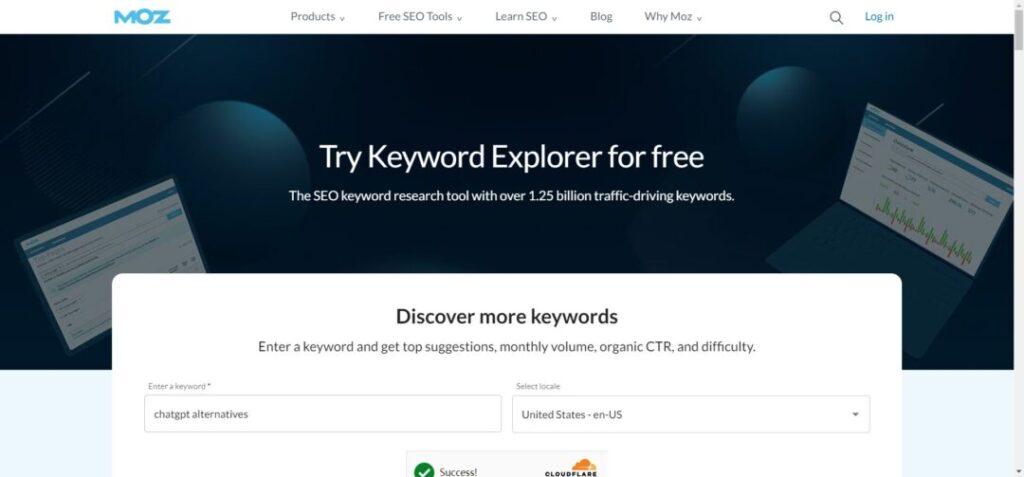 Moz Keyword Explorer