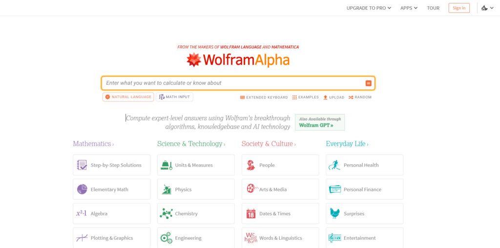 Wolfram Alpha